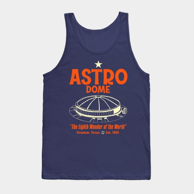 Astrodome Defunct Baseball Stadium Tank Top by darklordpug